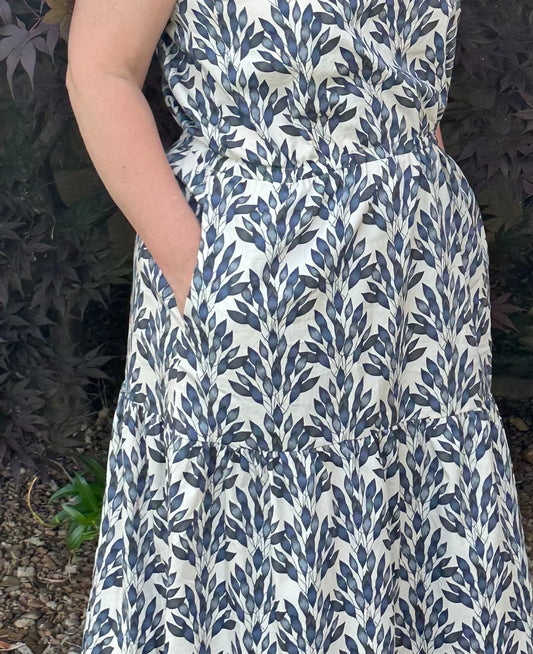 dress with pockets-how to add pockets to a garment pattern-sew much