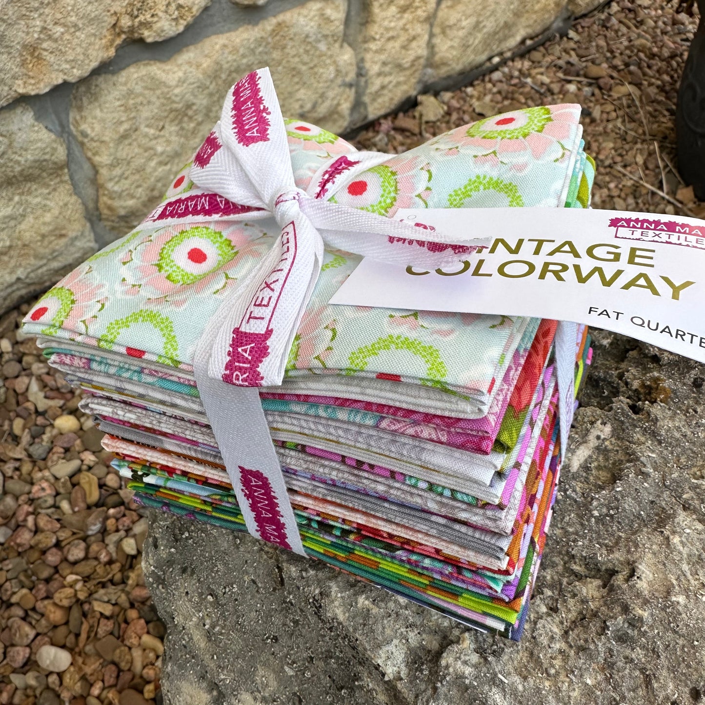 Anna Maria Textiles Vintage Colorway Fat Quarter Bundle – 19 Quilting Cotton Prints by Northcott Fabrics