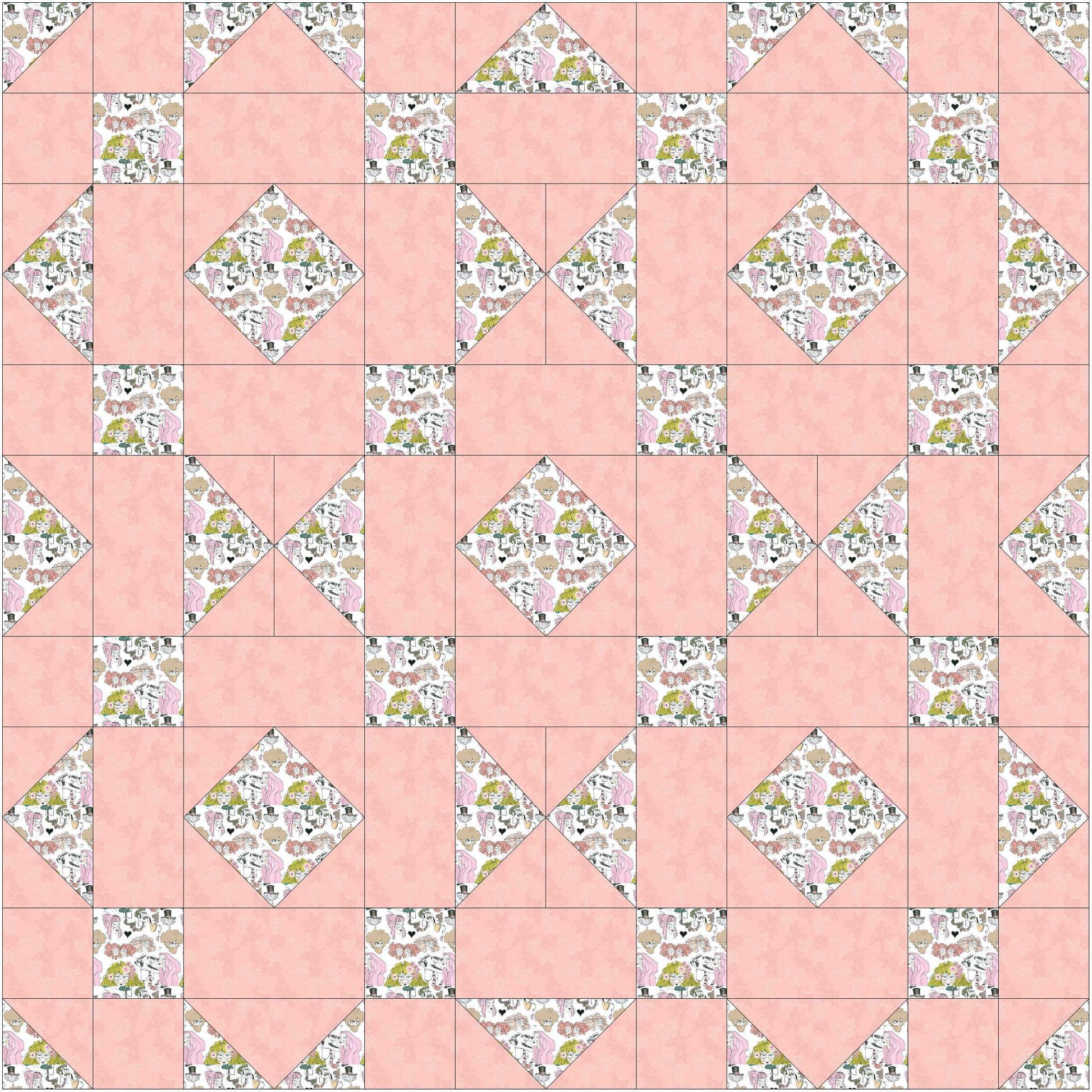 Fleur De Squares Quilt Pattern-Easy Confident Beginner Friendly Quilt Project - Sew Much