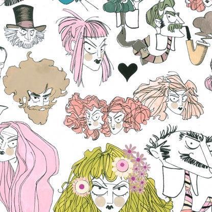 Ghastlie Hairdos and Dont's by Alexander Henry Fabrics - Sew Much