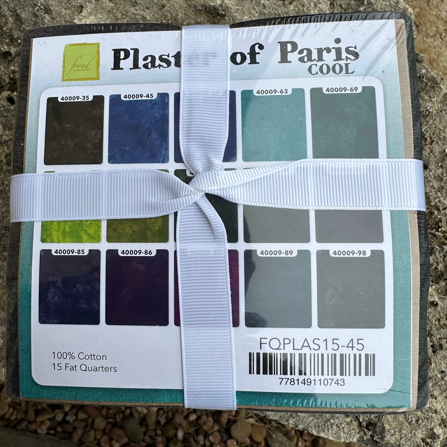 Plaster of Paris – Cool Colors Fat Quarter Bundle (15 FQs) Frond Design Studios for Northcott Fabrics - Sew Much