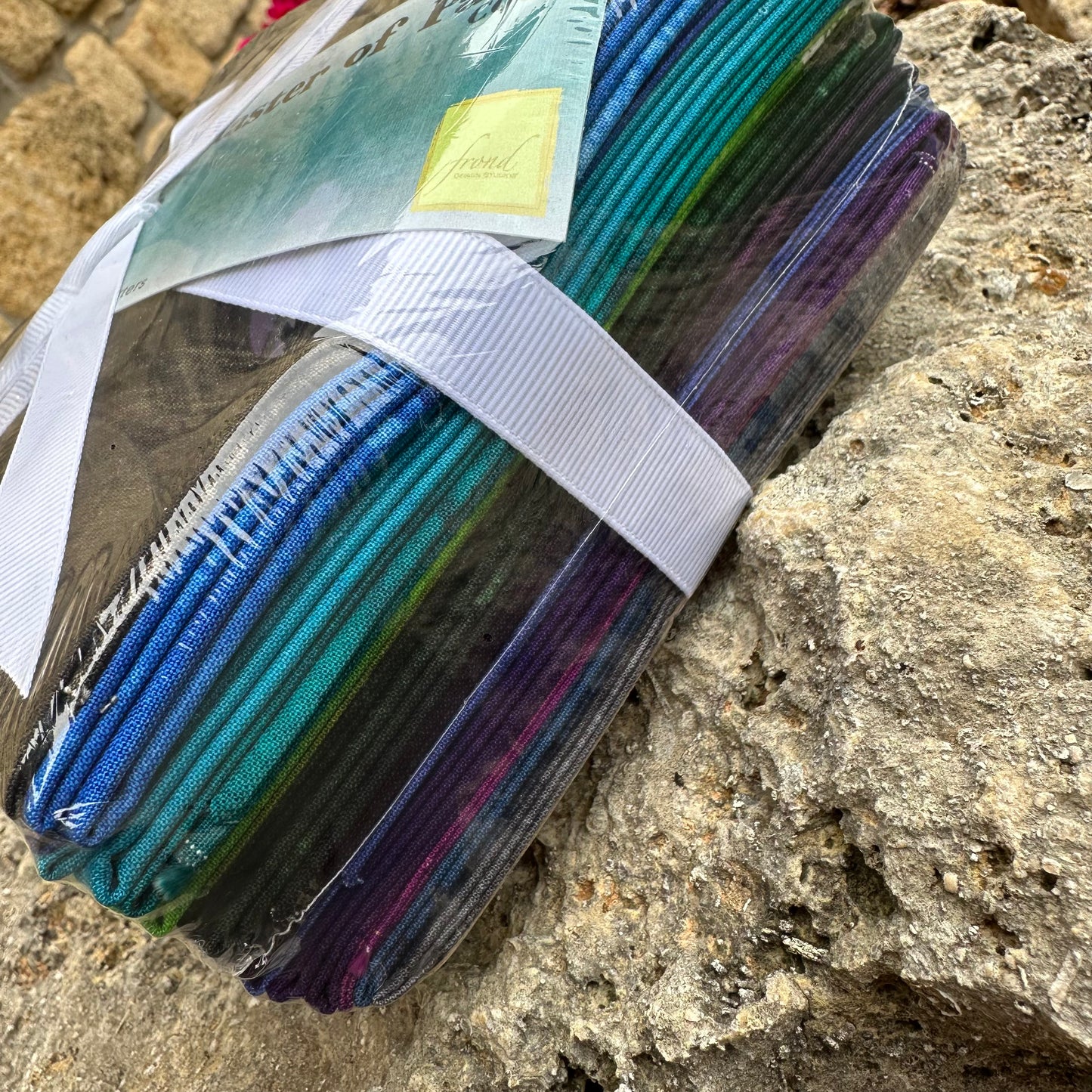 Plaster of Paris – Cool Colors Fat Quarter Bundle (15 FQs) Frond Design Studios for Northcott Fabrics - Sew Much