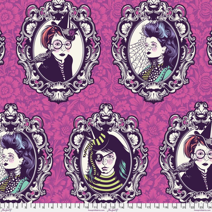 Tula Pink Night Shade Deja Vu Free Spirit Fabrics Coven PWTP205.OLEANDER - Sew Much