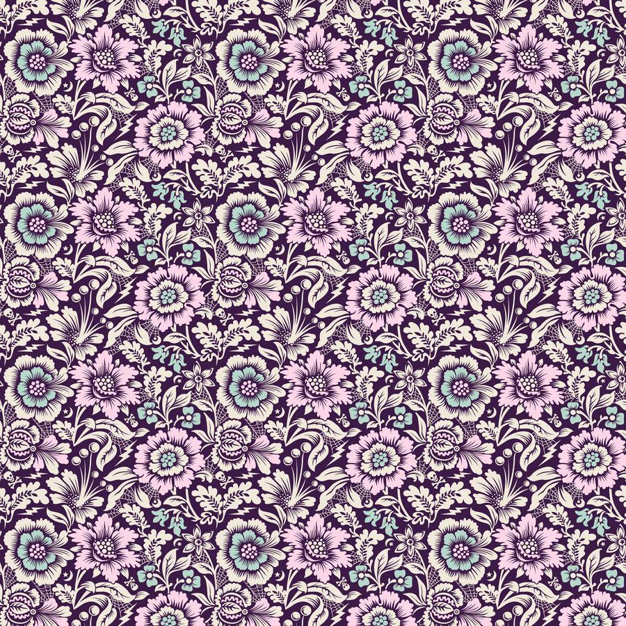 Tula Pink Night Shade Deja Vu Free Spirit Fabrics Mini Spider Blossom-Nerium PWTP211.NERIUM Free SpiritFabrics - Sew Much