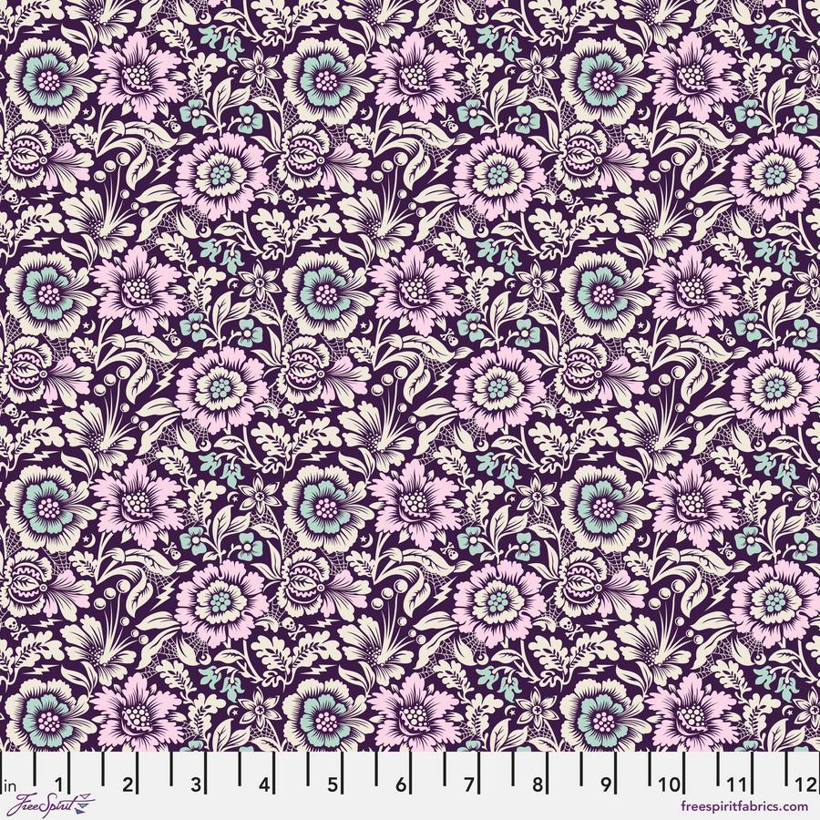 Tula Pink Night Shade Deja Vu Free Spirit Fabrics Mini Spider Blossom-Nerium PWTP211.NERIUM Free SpiritFabrics - Sew Much