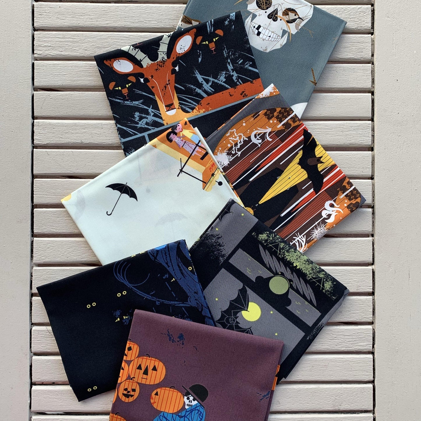 Birch Fabrics Charley Harper Halloween Fat Quarter Bundle.
