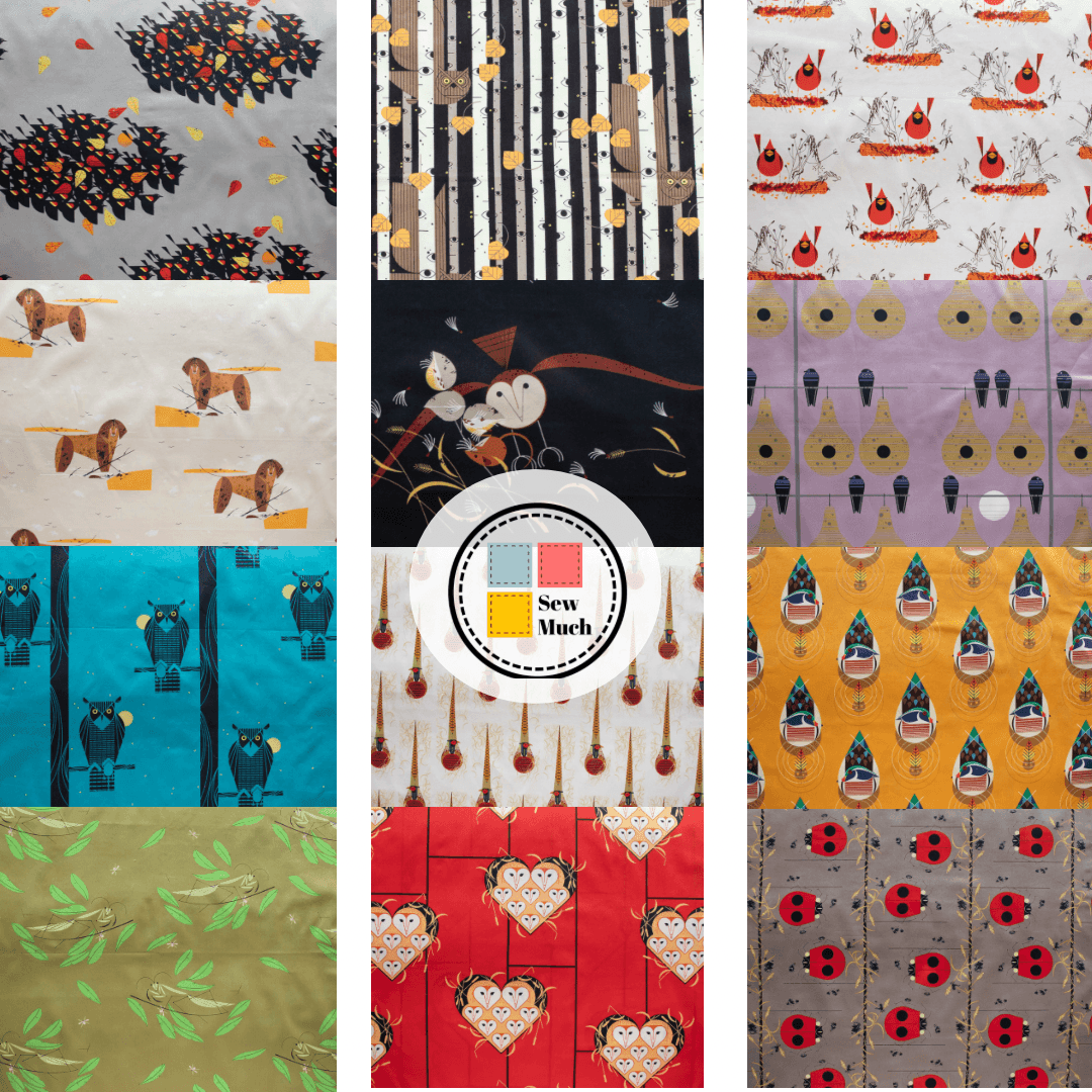 charley harper harvest fat quarter fabric bundle