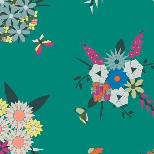 Love to Pieces Pieced Bunches Wild Art Gallery Fabrics - Sew Much