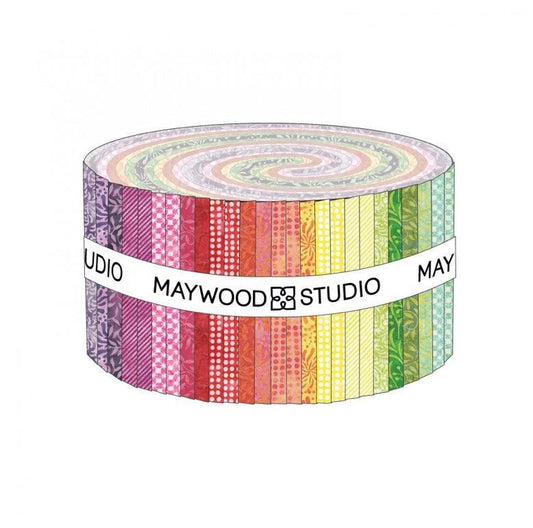 Maywood Studio Color Therapy Batik Strip Roll Fabric Strips ST-MASCTB - Sew Much