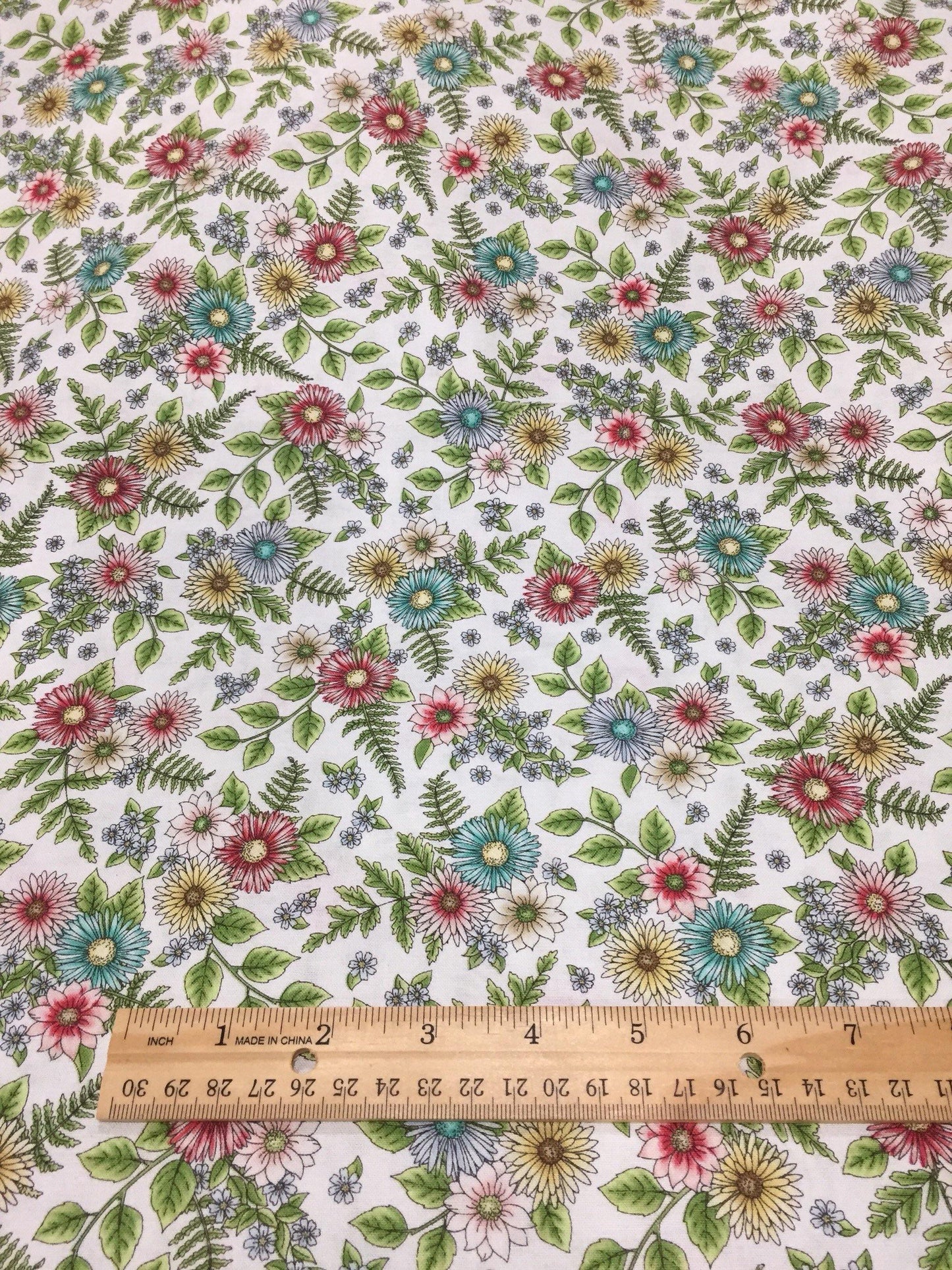 Maywood Studio Roam Sweet Roam MAS8223-W Wild Flowers Cotton Fabric - Maywood Studios Fabrics - sewmuchonline