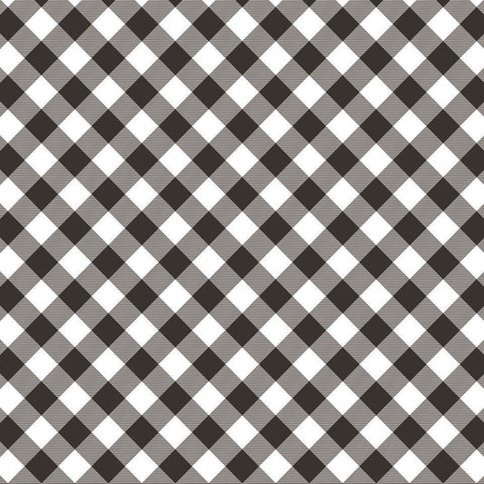 Poppie Cotton Prairie Sisters Grey Gingham - Sew Much
