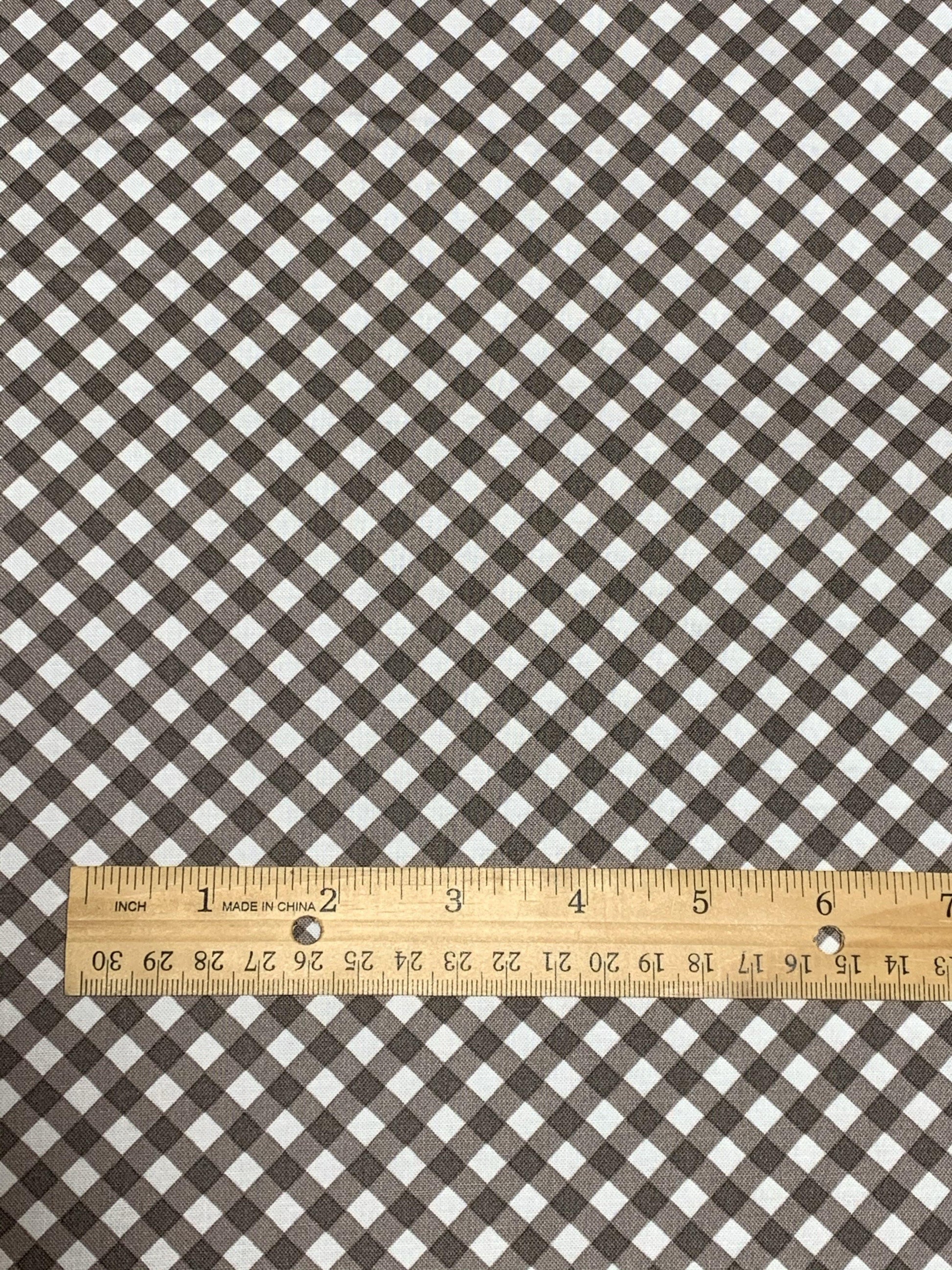 Poppie Cotton Prairie Sisters Grey Gingham - Sew Much