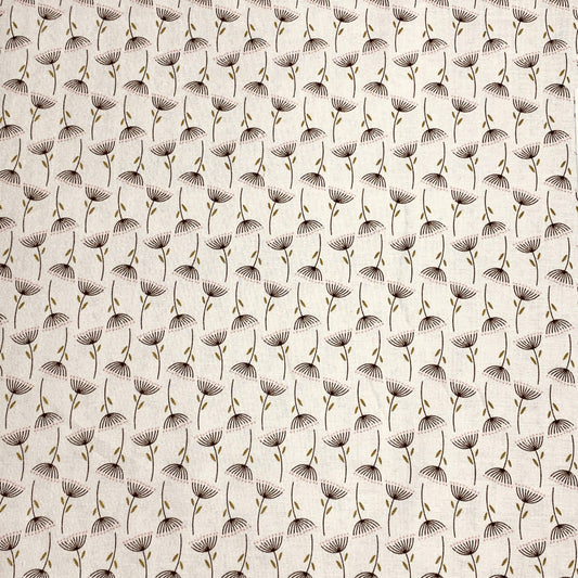 Poppie Cotton Wanderings Seedlings Blush Cotton Fabric - Sew Much