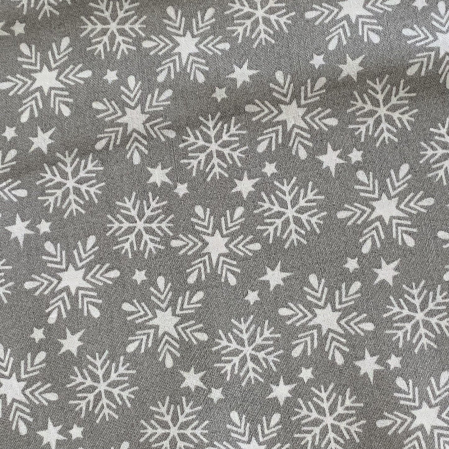 Snowfall from Fa La La by Maude Asbury and Free Spirit Fabrics PWMA016.XGREY - Sew Much