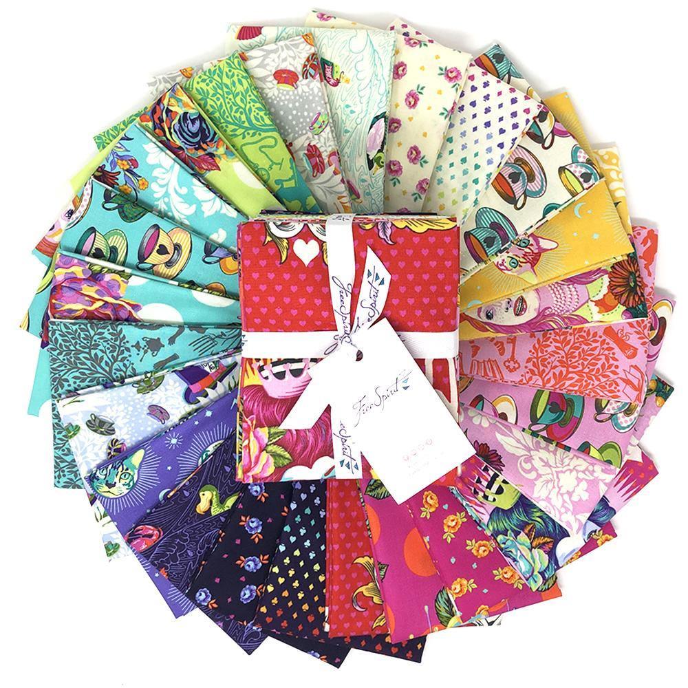 Tula Pink Curiouser and Curiouser Free Spirit Fabrics Fat Quarter Bundle - Sew Much