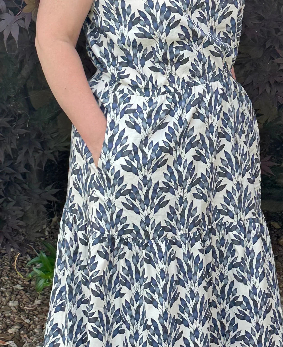 dress with pockets-how to add pockets to a garment pattern-sew much