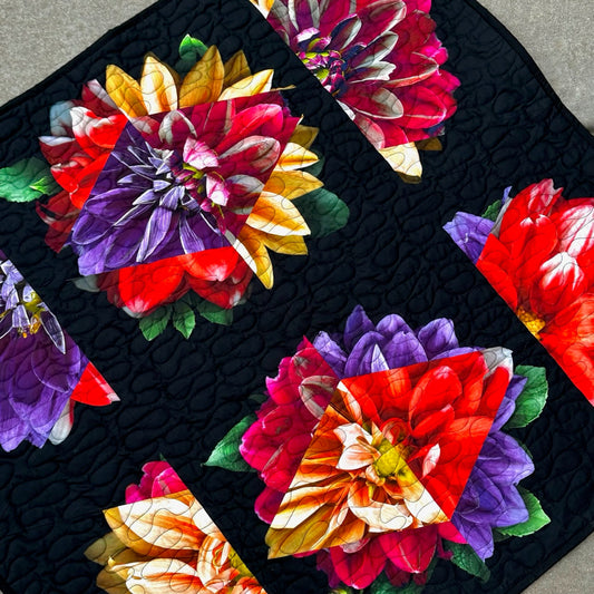 Tina’s Garden Dahlia Fabric Panel Project Idea - Sew Much