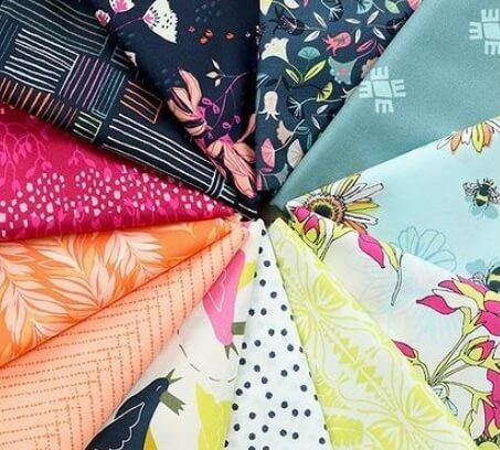 Fabric by the Yard  folded floral fabric prints 