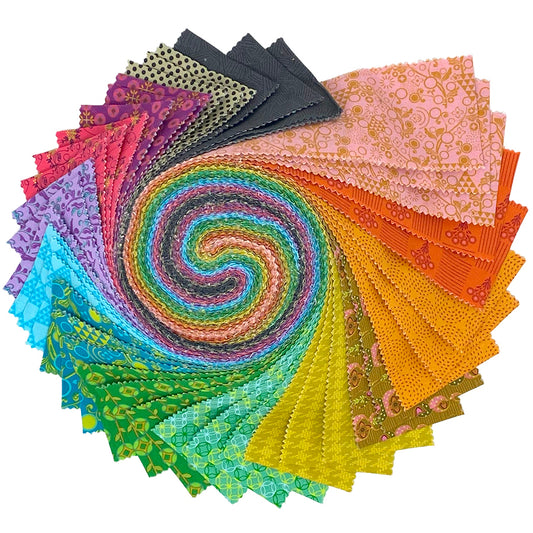 Sew Kind Of Wonderful Pop Cloth design roll with 40 precut 2.5 inch cotton quilting fabric strips