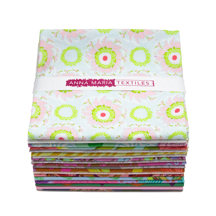 Anna Maria Textiles Vintage Colorway Fat Quarter Bundle – 19 Quilting Cotton Prints by Northcott Fabrics