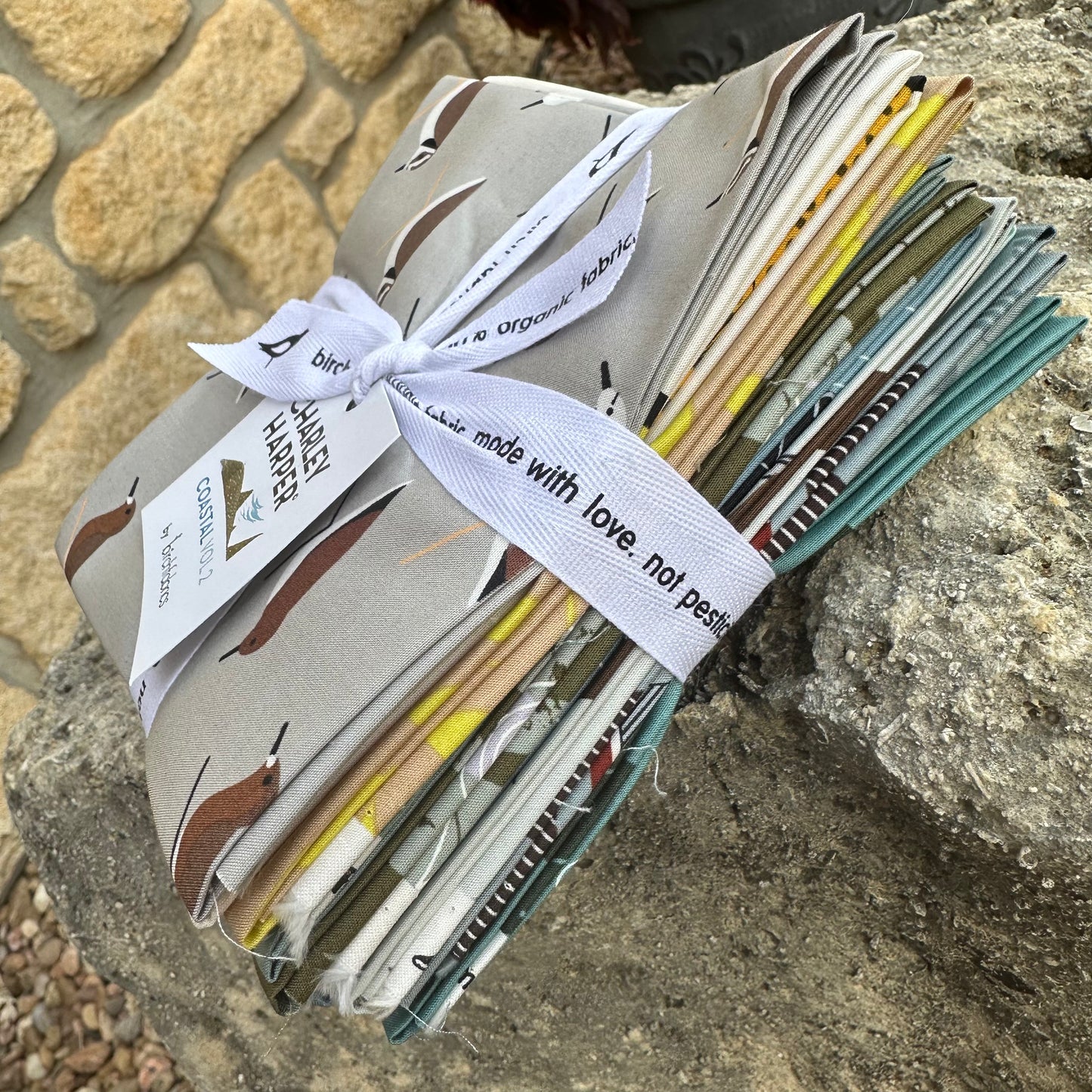 Charley Harper Coastal Volume 2 Fat Quarter Bundle – 13 Organic Cotton Prints by Birch Fabrics