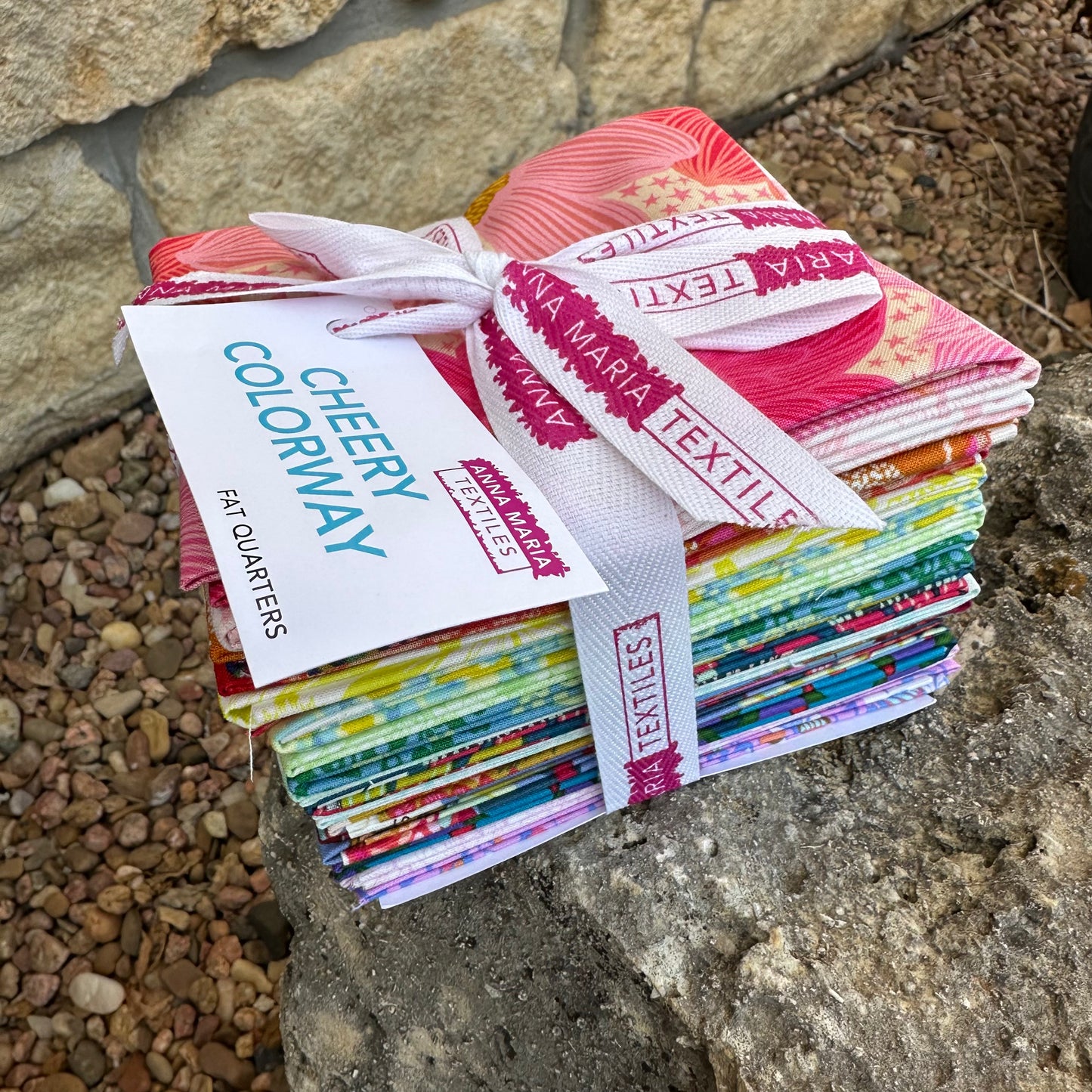 Anna Maria Textiles Cheery Colorway Fat Quarter Bundle – 19 Quilting Cotton Prints by Northcott Fabrics