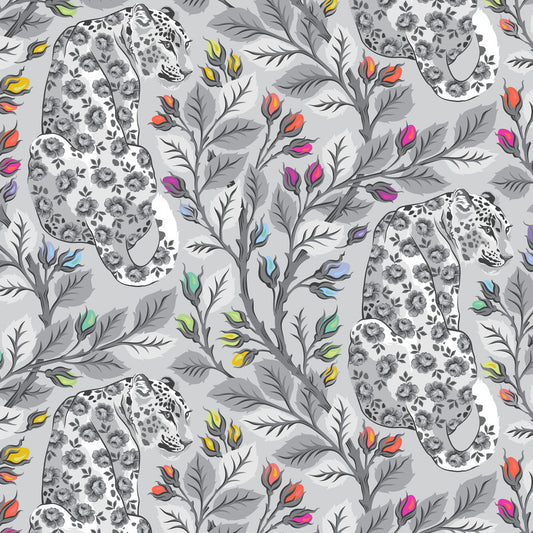 Tula Pink Graywork – Beautymark Fog | PWTP257.FOG | FreeSpirit Fabrics