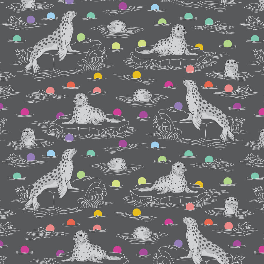 Tula Pink Graywork – Seal the Deal Carbon | PWTP259.CARBON | FreeSpirit Fabrics