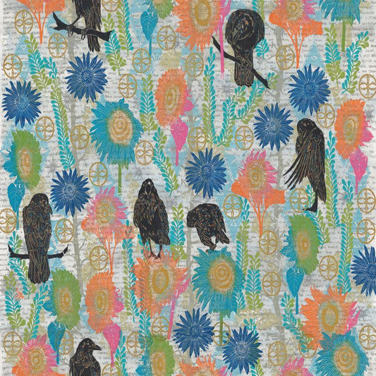 Valori Wells The Wisdom The Studio Multi cotton quilting fabric by FreeSpirit Fabrics