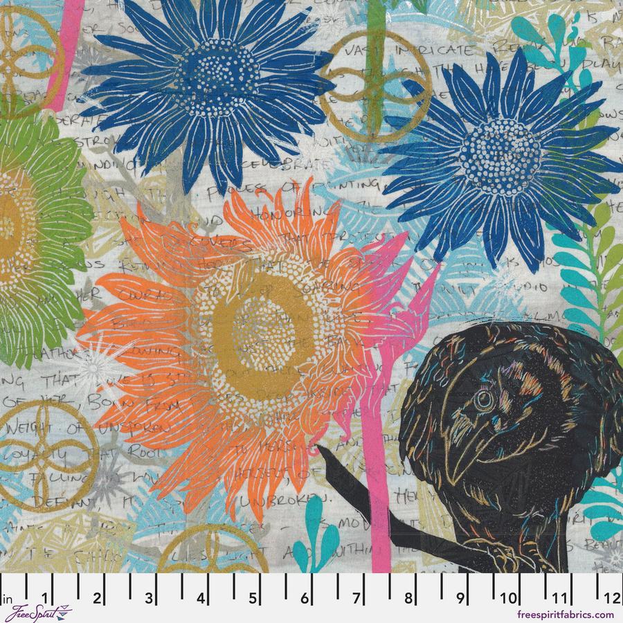 Valori Wells The Wisdom The Studio Multi cotton quilting fabric by FreeSpirit Fabrics
