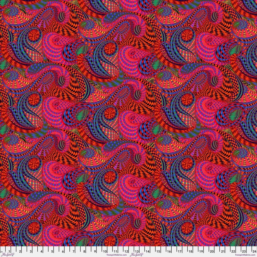 BioGeo-3 Funhouse by Adrienne Leban FreeSpirit Fabrics PWAL019.RED - Sew Much