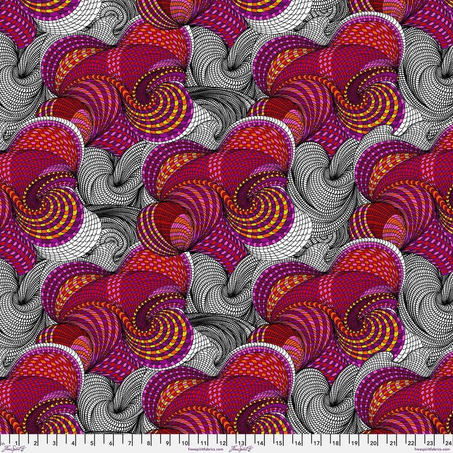 BioGeo 3 Splash by Adrienne Leban FreeSpirit Fabrics PWAL018.RASPBERRY - Sew Much