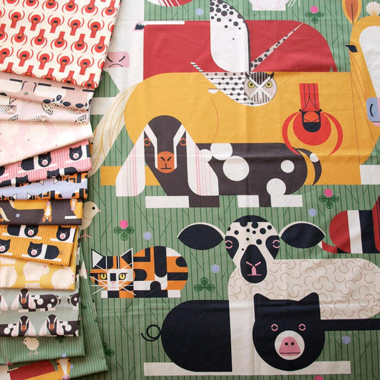 Charley Harper Best Friends Fat Quarter Fabric Bundle by Birch Fabrics - Sew Much