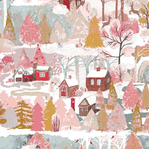 Christmas Village Fabric – Adventale Collection by Katarina Roccella | Art Gallery Fabrics ADV25900 – Sold by the Yard - Sew Much