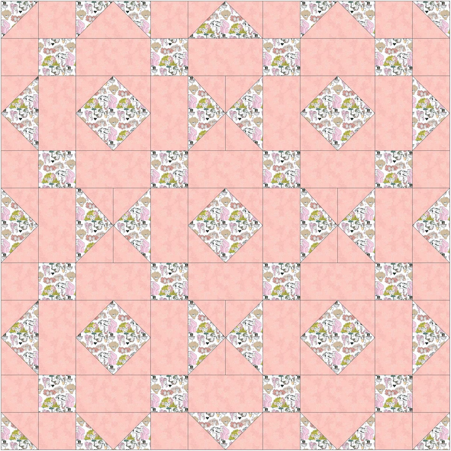 Fleur De Squares Quilt Pattern-Easy Confident Beginner Friendly Quilt Project - Sew Much