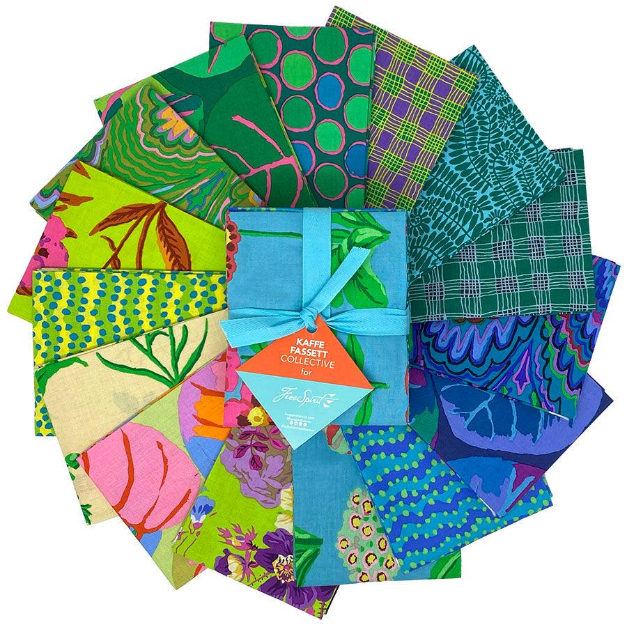 Kaffe Fassett Collective February 2025 Fat Quarter Bundle – Cool - Sew Much