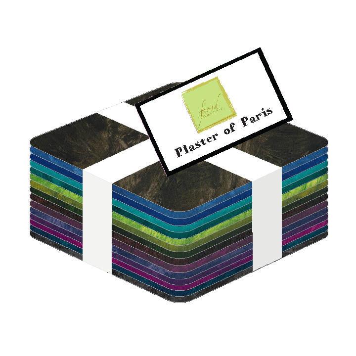 Plaster of Paris Fat Quarter Bundle – Cool Colors (15 FQs) | Frond for ...