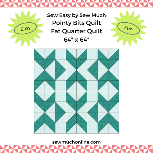 Pointy Bits Quilt Pattern Fat Quarter Quilt Free Pattern - Sew Much
