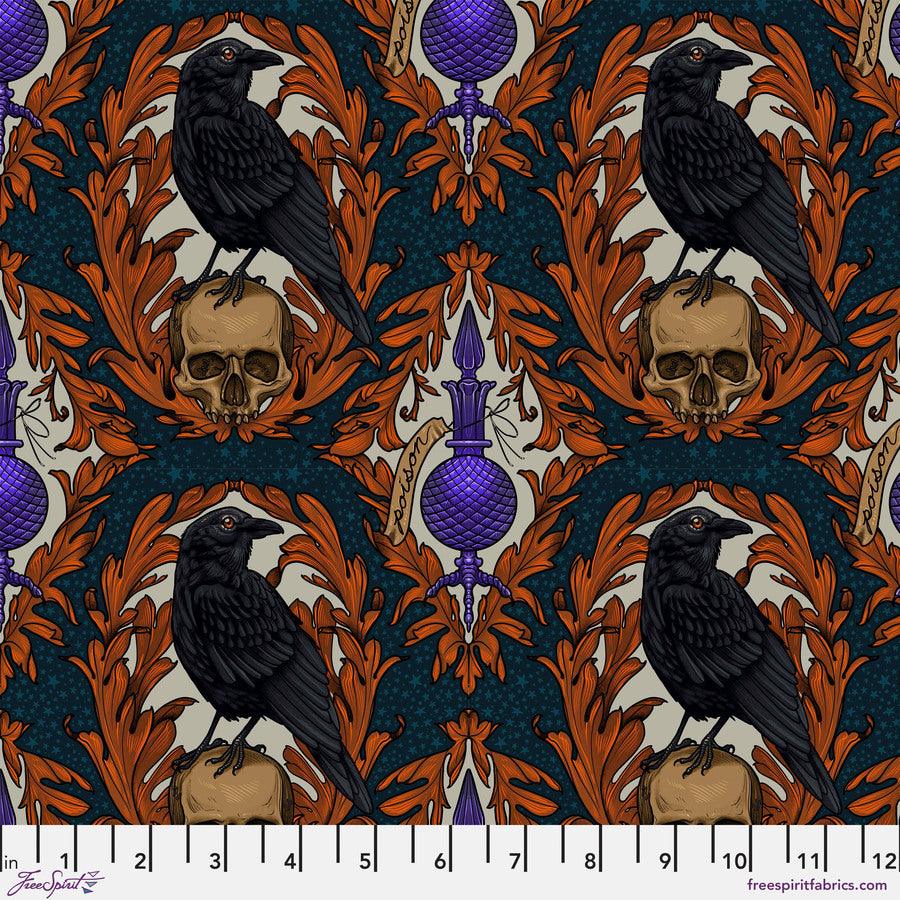 Rachel Hauer Mystic Moonlight Crow Damask FreeSpirit Fabrics - Sew Much