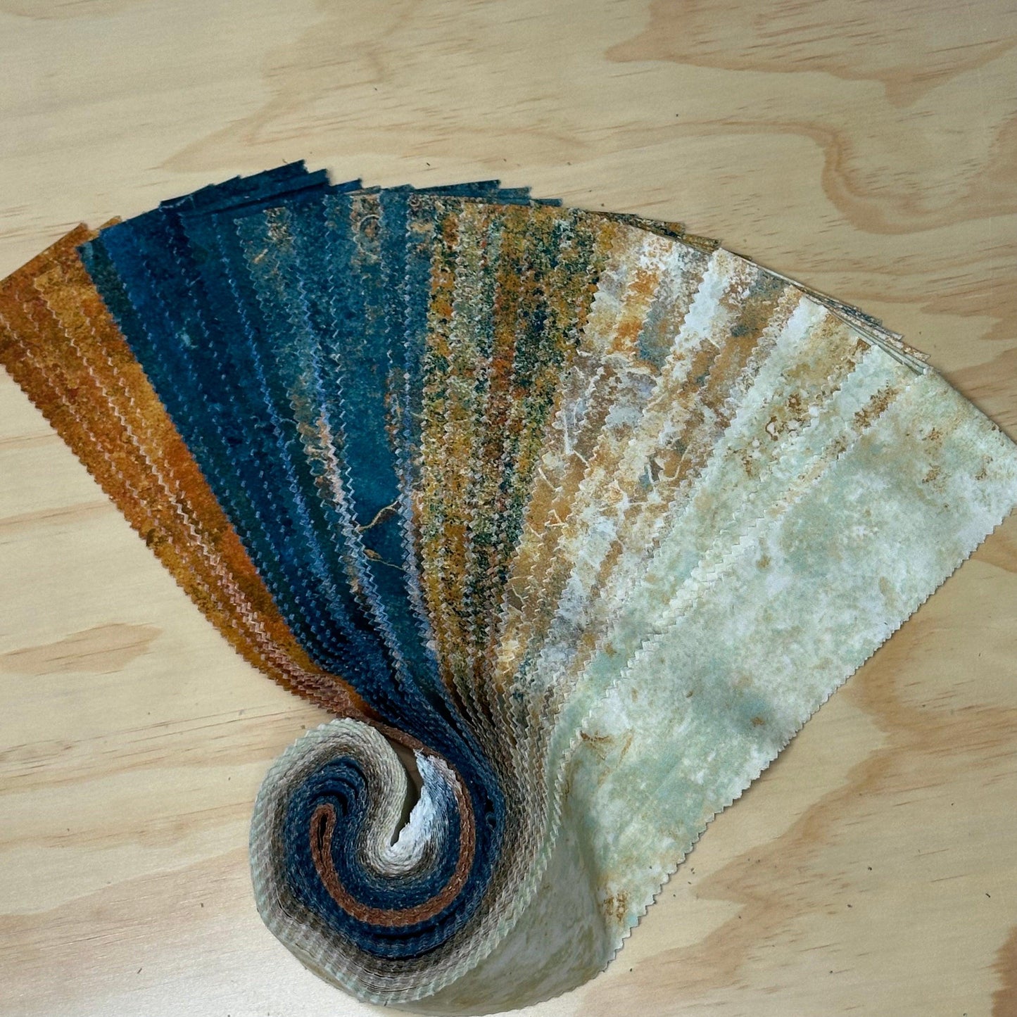 Stonehenge Gradations II Oxidized Copper Strip Roll Fabric Bundle by Northcott - Sew Much