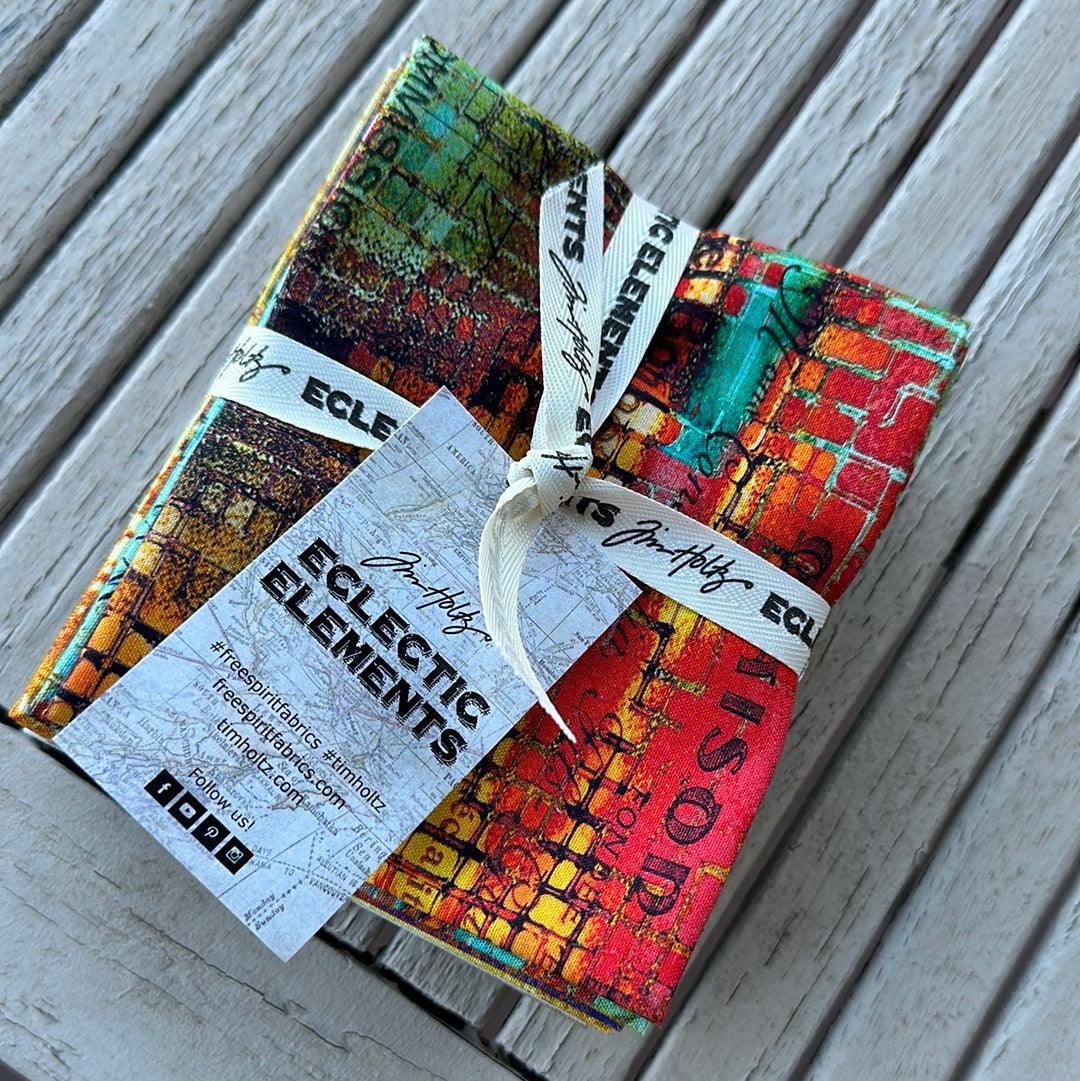 Tim Holtz Eclectic Elements Abandoned Villa Rosa Spark Pack FreeSpirit Fabrics Fat Quarter Bundle - Sew Much