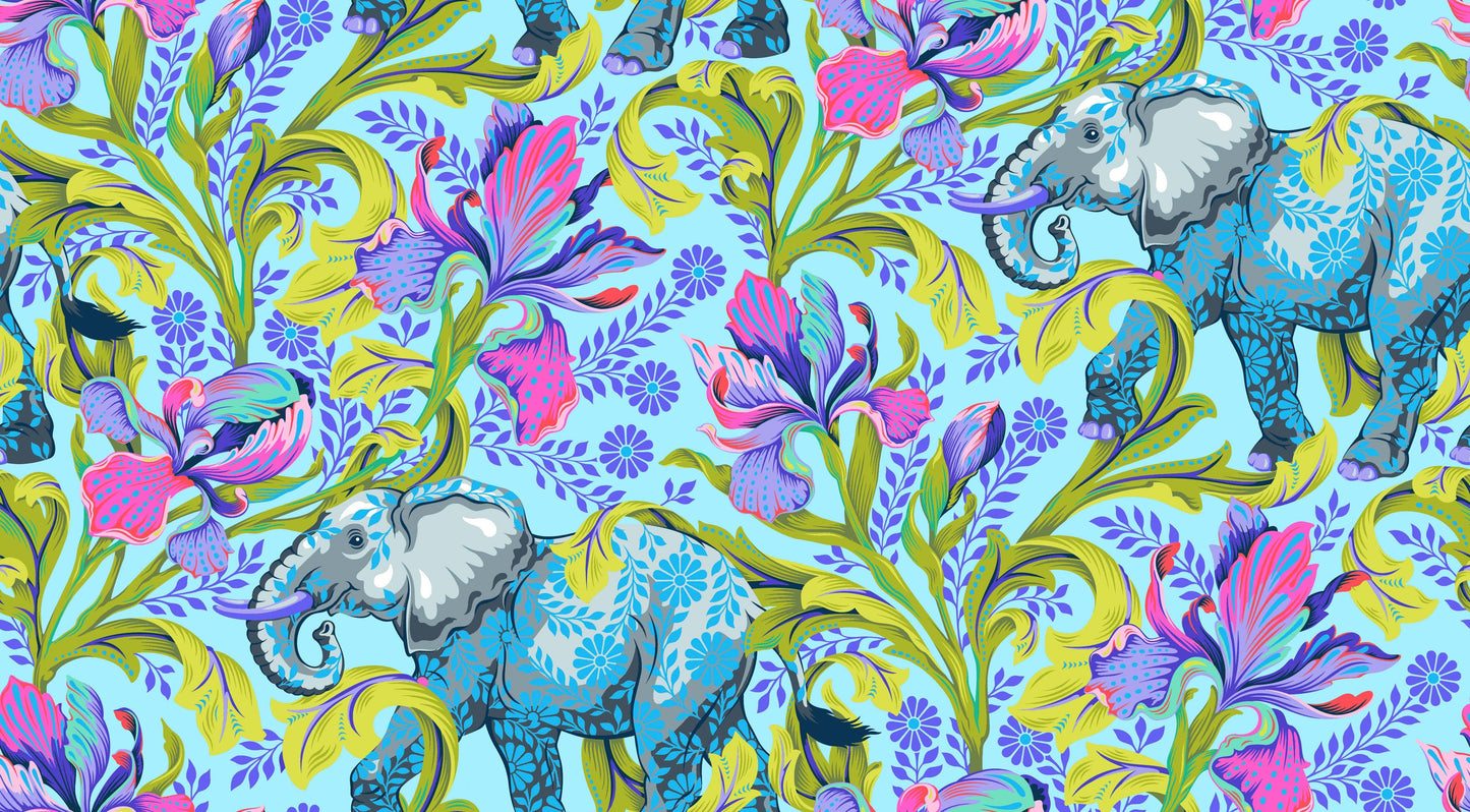 Tula Pink Everglow All Ears Aura Free Spirit Fabrics PWTP202.Aura - Sew Much