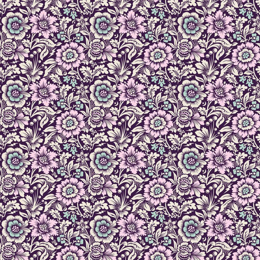 Tula Pink Night Shade Deja Vu Free Spirit Fabrics Mini Spider Blossom-Nerium PWTP211.NERIUM Free SpiritFabrics - Sew Much