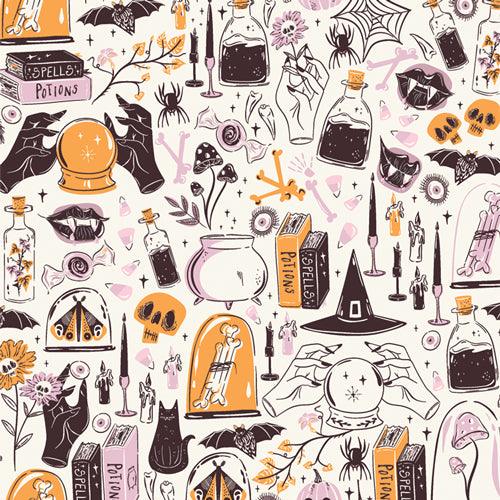 Witching Hour Moon – Ghostly & Haunted by Art Gallery Fabrics - Sew Much