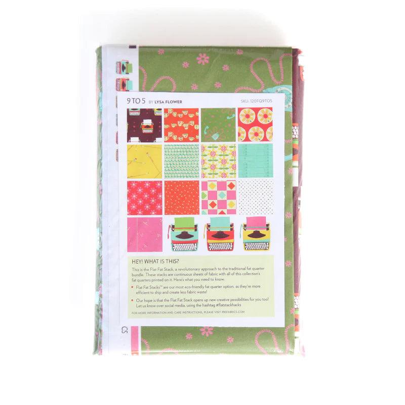 9 to 5 by Lysa Flower Paintbrush Studio Flat Fat Stack Fat Quarter Bundle - Sew Much
