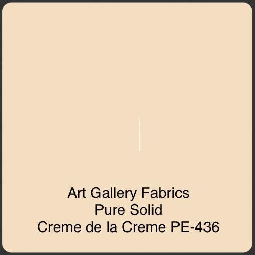 Art Gallery Fabrics Pure Solid Fabric Creme de la Creme  PE-436 100% Cotton.
