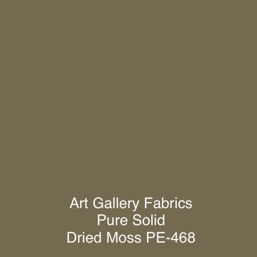 Art Gallery Fabrics Pure Solid Fabric Dried Moss PE-468 100% Cotton.