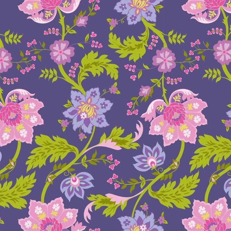 Blend Fabrics Ana Davis Cotton Fabric Spring Primrose.