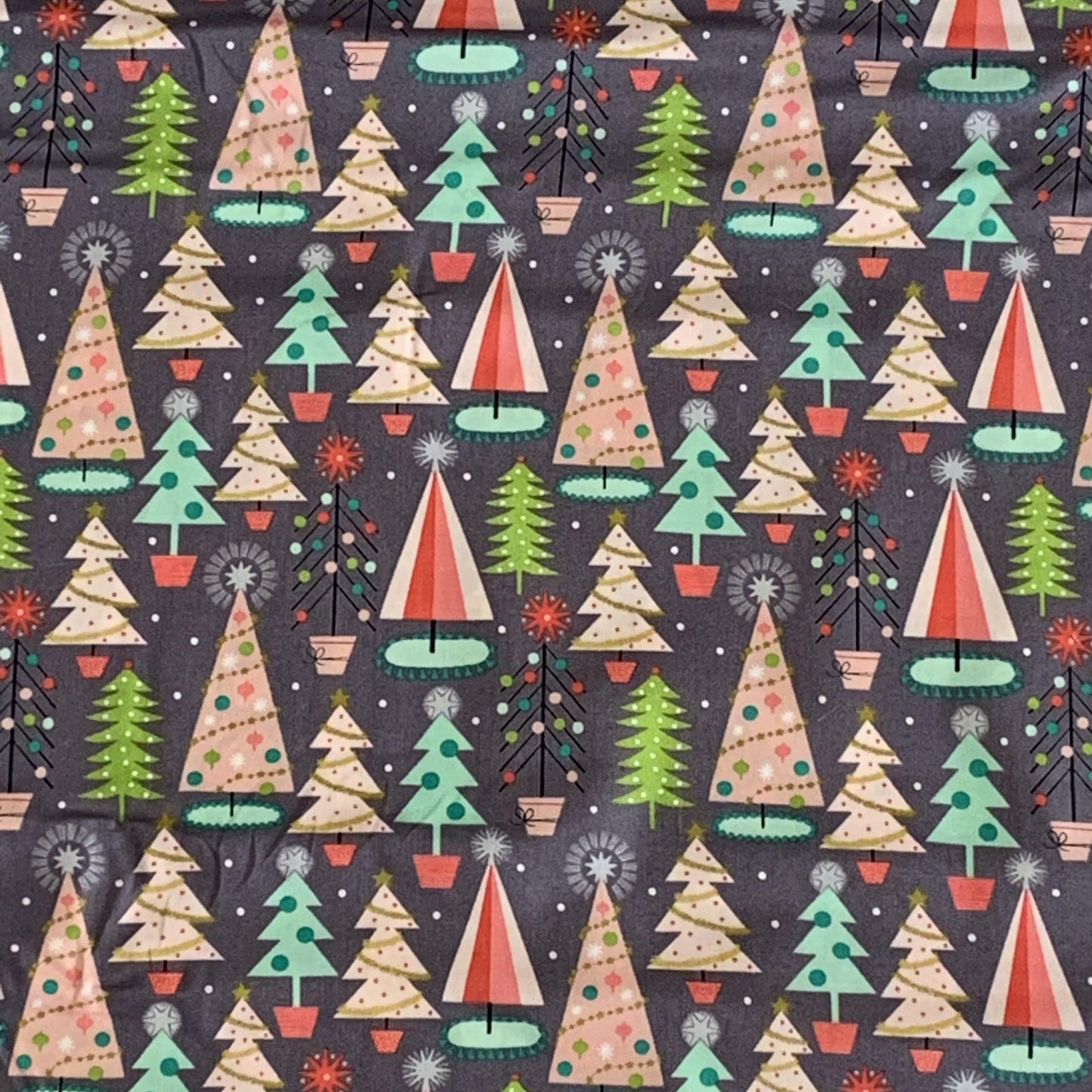 Christmas Spruces from Fa La La by Maude Asbury and FreeSpirit Fabrics PWMA012.XGREY - Sew Much
