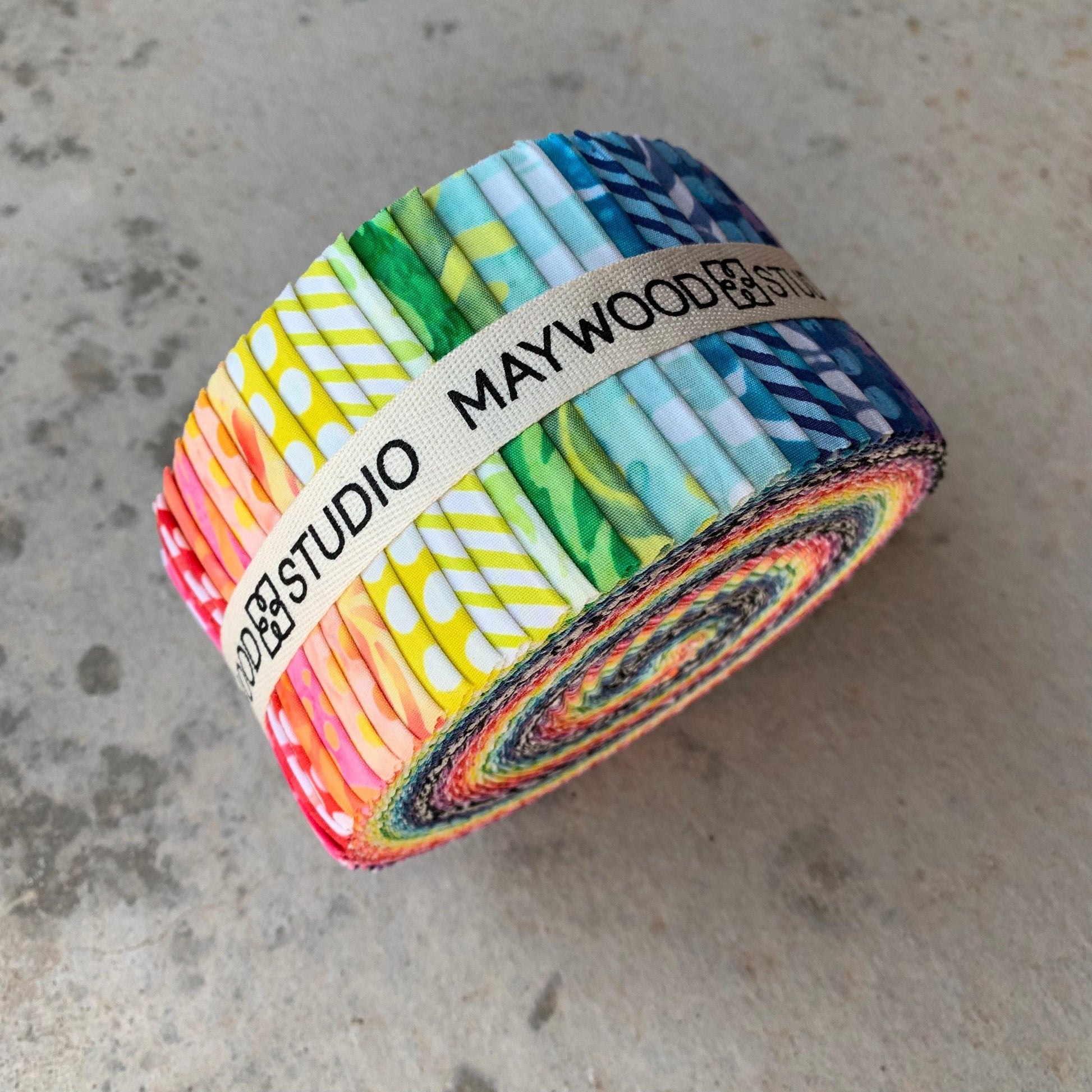 Maywood Studio Color Therapy Batik Strip Roll Fabric Strips ST-MASCTB - Sew Much